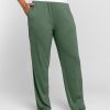 Model wearing Maya pants - Duck Green | Tori is 5'7", wearing a size S