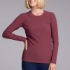 Model wearing Wild Ginger Hadley ribbed crew top | Georgia is 5'10", wearing a size XS